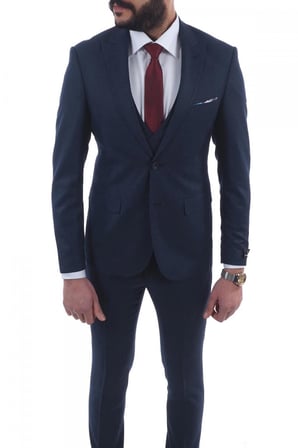 Jan Carlucci Slimfit Yelekli Drop 6 Takım
