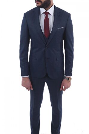 Jan Carlucci Slimfit Yelekli Drop 6 Takım