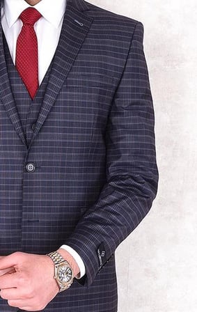 Jan Carlucci Yünlü Slimfit Yelekli Drop 6 Takım