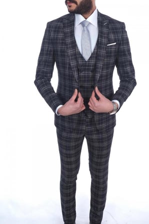 Jan Carlucci Slimfit Yelekli Drop 6 Takım