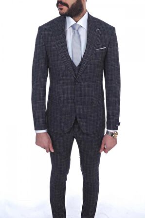 Jan Carlucci Slimfit Yelekli Drop 6 Takım