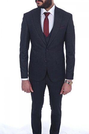 Jan Carlucci Slimfit Yelekli Drop 6 Takım