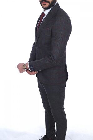 Jan Carlucci Slimfit Yelekli Drop 6 Takım