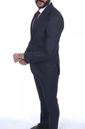 Jan Carlucci Slimfit Yelekli Drop 6 Takım