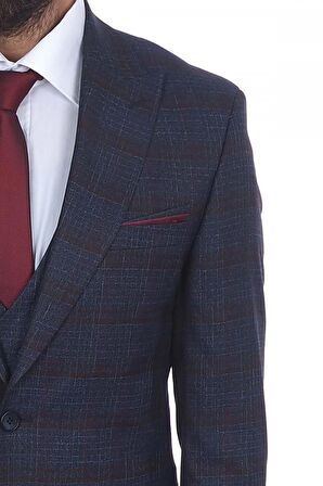 Jan Carlucci Slimfit Yelekli Drop 6 Takım