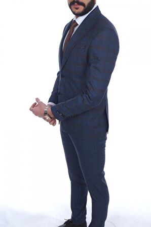 Jan Carlucci Slimfit Yelekli Drop 6 Takım