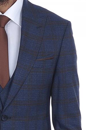 Jan Carlucci Slimfit Yelekli Drop 6 Takım