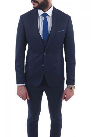 Jan Carlucci Slimfit Yelekli Drop 6 Takım