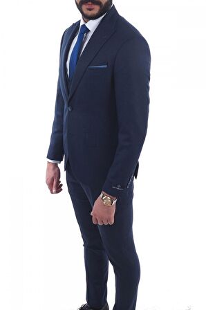 Jan Carlucci Slimfit Yelekli Drop 6 Takım