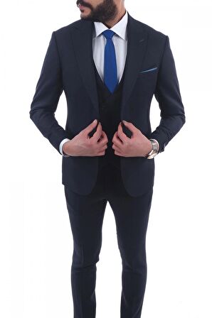 Jan Carlucci Slimfit Yelekli Drop 6 Takım