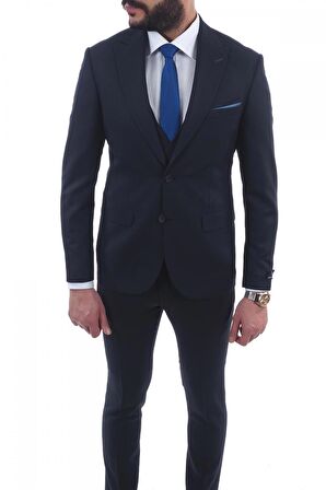 Jan Carlucci Slimfit Yelekli Drop 6 Takım