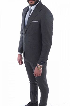 Jan Carlucci Slimfit Yelekli Drop 6 Takım