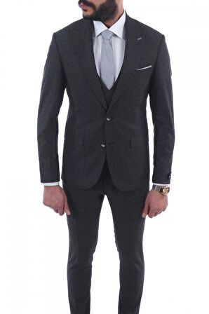 Jan Carlucci Slimfit Yelekli Drop 6 Takım