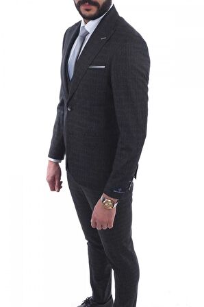 Jan Carlucci Slimfit Yelekli Drop 6 Takım