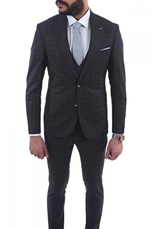 Jan Carlucci Slimfit Yelekli Drop 6 Takım