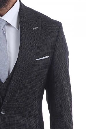 Jan Carlucci Slimfit Yelekli Drop 6 Takım