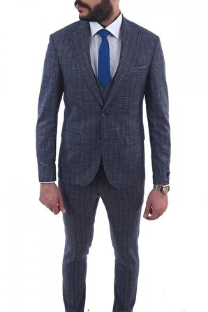 Jan Carlucci Slimfit Yelekli Drop 6 Takım