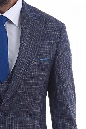 Jan Carlucci Slimfit Yelekli Drop 6 Takım