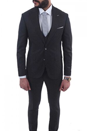 Jan Carlucci Slimfit Yelekli Drop 6 Takım