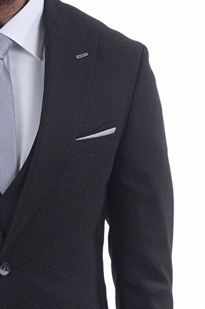 Jan Carlucci Slimfit Yelekli Drop 6 Takım