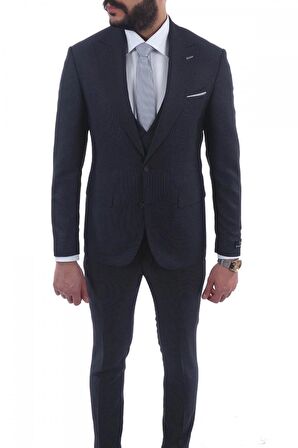 Jan Carlucci Slimfit Yelekli Drop 6 Takım