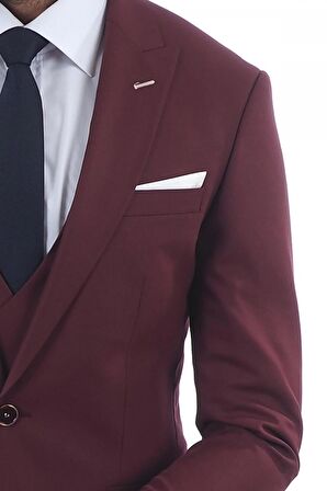 Jan Carlucci Slimfit Yelekli Drop 6 Takım