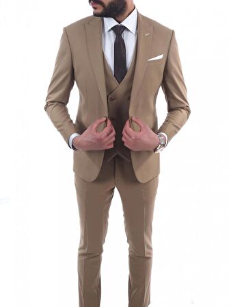 Jan Carlucci Slimfit Yelekli Drop 6 Takım