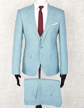 Jan Carlucci Slimfit Yelekli Drop 6 Takım