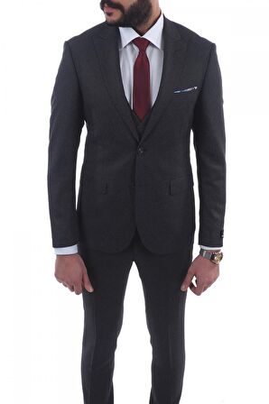 Jan Carlucci Slimfit Yelekli Drop 6 Takım