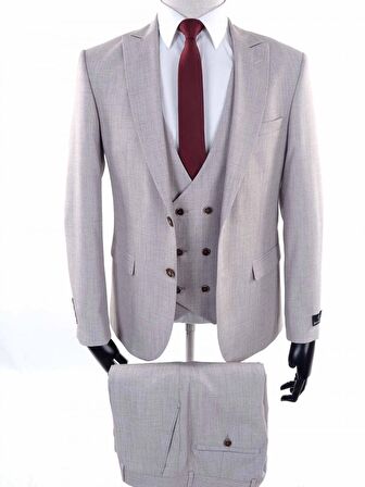 Jan Carlucci Slimfit Yelekli Drop 6 Takım