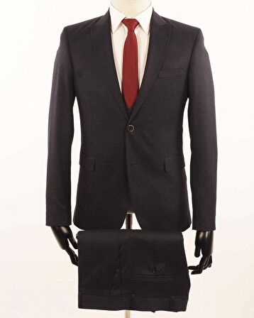 Fonte Falcao Slimfit Yelekli Drop 6 Takım-Antrasit