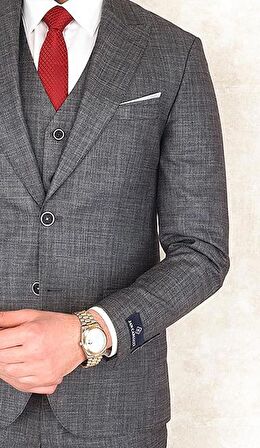 Jan Carlucci Slimfit Yelekli Drop 6 Takım