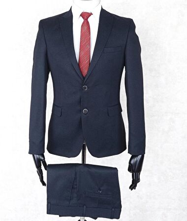 Fonte Falcao Slimfit Yelekli Drop 6 Takım-Lacivert