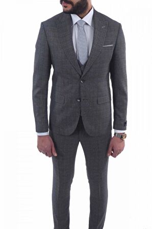 Jan Carlucci Slimfit Yelekli Drop 6 Takım