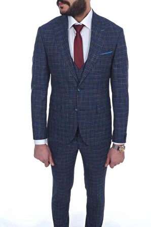 Jan Carlucci Slimfit Yelekli Drop 6 Takım