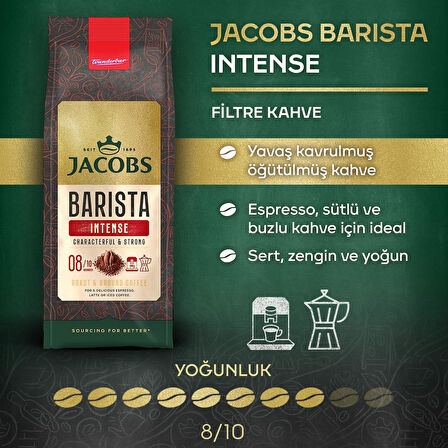 Jacobs Barista Intense Filtre Kahve Öğütülmüş 200 gr X 4 Adet