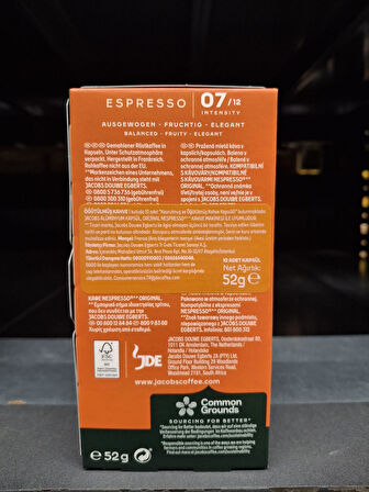 Jacobs Espresso 7 Classico Nespresso Uyumlu Kapsül Kahve 10 Kapsül
