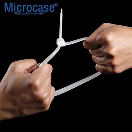 Microcase Plastik Kablo Bağı Cırt Kelepçe 3.6 X 100MM  Şeffaf 100 Adet- ŞEFFAF AL4480