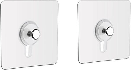 Microcase Güçlü Plastik Yapışkanlı Hanger Banyo Mutfak Eşya Vb. Ürün Askılığı AL4465 - 2 Adet