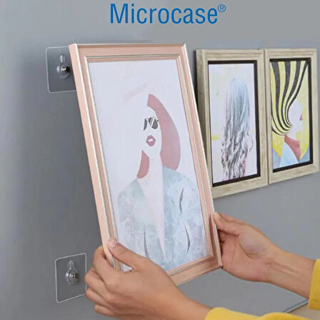 Microcase Güçlü Plastik Yapışkanlı Hanger Banyo Mutfak Eşya Vb. Ürün Askılığı AL4465 - 2 Adet