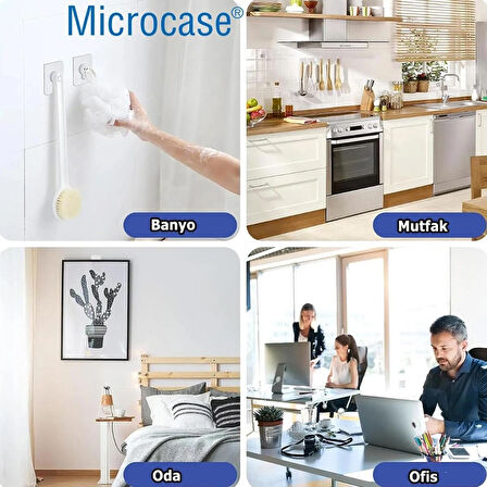 Microcase Güçlü Plastik Yapışkanlı Hanger Banyo Mutfak Eşya Vb. Ürün Askılığı AL4465 - 2 Adet