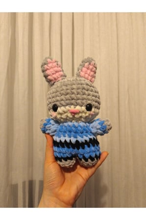 Nick & Judy El Yapımı Amigurumi Anahtarlık – Örgü Peluş Figür