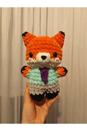 Nick & Judy El Yapımı Amigurumi Anahtarlık – Örgü Peluş Figür