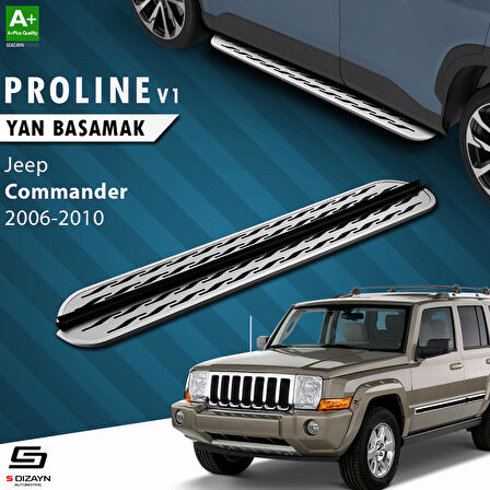 S-Dizayn Jeep Commander OEM Still Pro V2 Aluminyum Yan Basamak 173 Cm 2006-2010 A+ Kalite