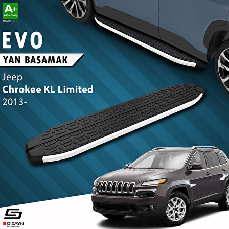 S-Dizayn Jeep Cherokee KL Evo Aluminyum Yan Basamak 173 Cm 2013-2023 A+ Kalite