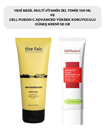 the fair. Multi Vitamin Jel Tonik 100 ml ve Cell Fusion C Advanced Clear Güneş Kremi 50 ml