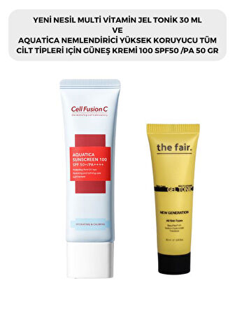 the fair. Multi Vitamin Jel Tonik 30 ml ve Cell Fusion C AQUATICA Güneş Kremi 50 ml 