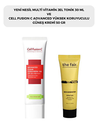 the fair. Multi Vitamin Jel Tonik 30 ml ve Cell Fusion C Advanced Clear Güneş Kremi 50 ml