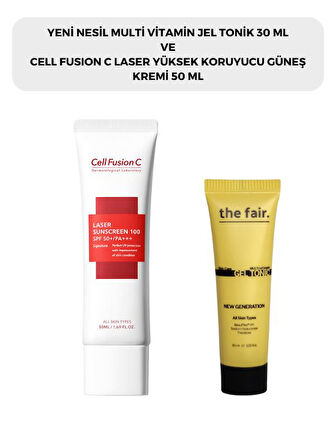 the fair. Multi Vitamin Jel Tonik 30 ml ve Cell Fusion C Laser Güneş Kremi 50 ml