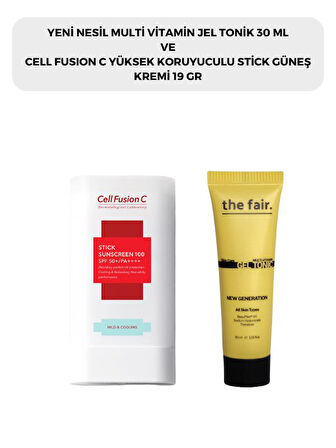 the fair. Multi Vitamin Jel Tonik 30 ml ve Cell Fusion C Stick Güneş Kremi 19 G